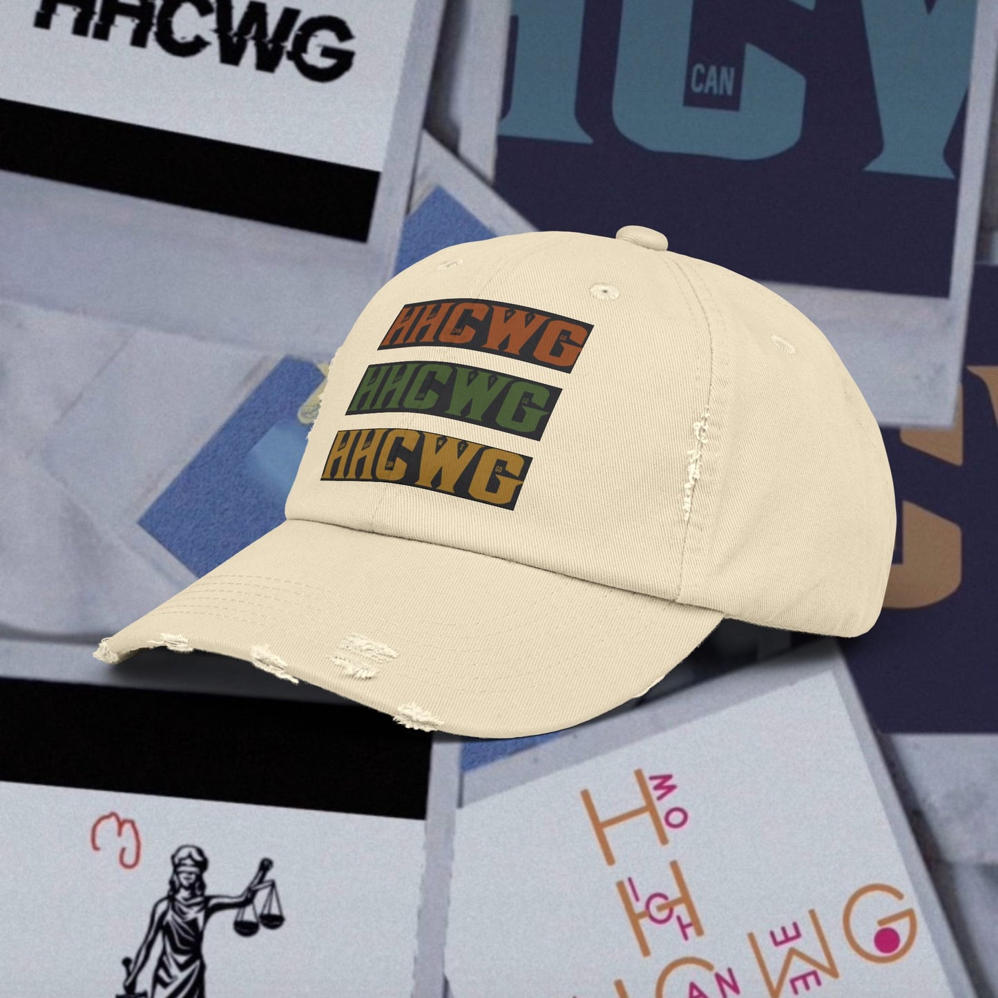 HH C WG Unisex Distressed Cap